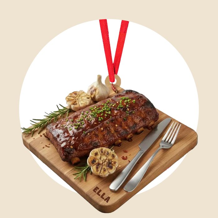 Personalized Barbecue Ribs Chirstmas Ornament Via Etsy.com