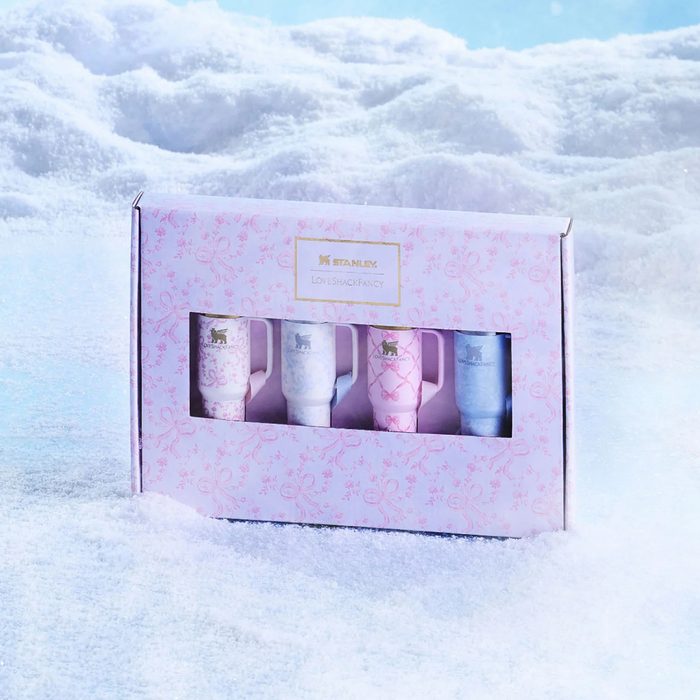 Stanley 1913 X Loveshackfancy Holiday Quencher Protour Ornament Set Via Stanley1913.com