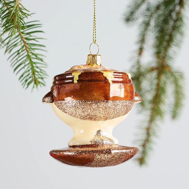 Sur La Table Onion Soup Glass Ornament Via Surlatable.com
